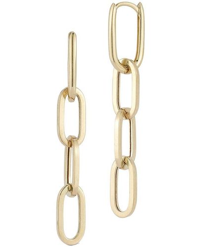 Ember Fine Jewelry 14k Link Drop Earrings - Metallic