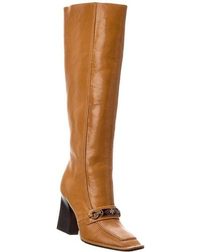 Tory Burch Perrine Tall Leather Knee-high Boot - Brown