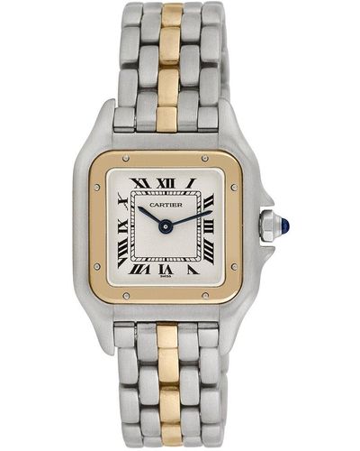 Cartier Santos Watch, Circa 1990S (Authentic Pre-Owned) - Metallic