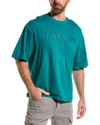 Lanvin Embroidered Logo T-shirt - Blue