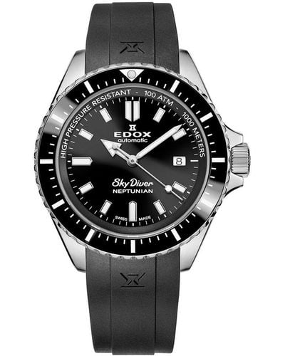 Edox Skydiver Watch - Black