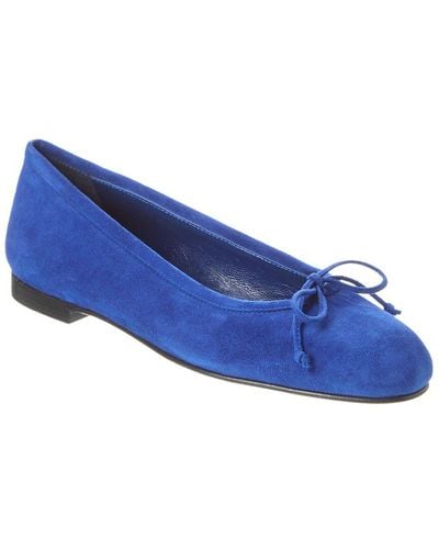 Manolo Blahnik Veralli Suede Flat - Blue