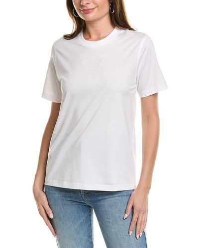 Burberry Embroidered Oak Leaf Crest T-shirt - White