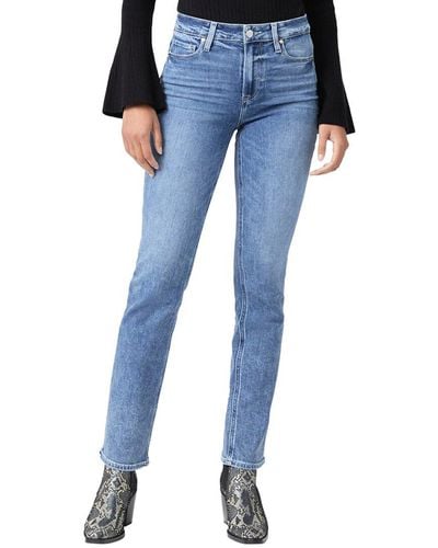PAIGE Cindy Tapestry Straight Leg Jean - Blue