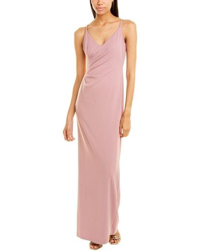 Adrianna Papell Sleeveless Column Gown - Pink