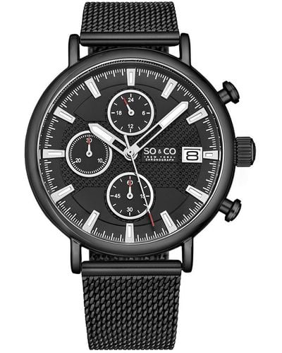 SO & CO Tribeca Watch - Black