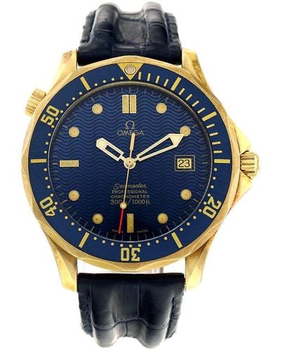 Omega Seamaster Diver Watch Circa 2000S (Authentic Pre-Owned) - Blue