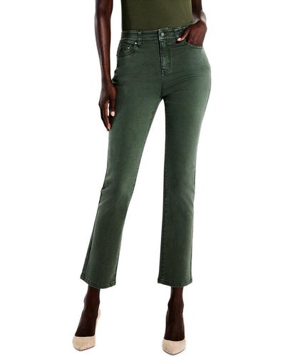 NIC+ZOE Nic+zoe Colored Mid-rise Straight Ankle Jean - Green