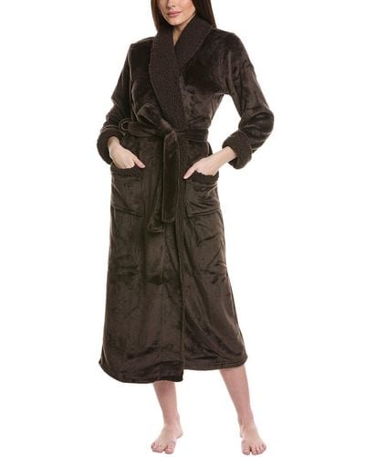 Natori Frosted Sherpa Robe - Brown