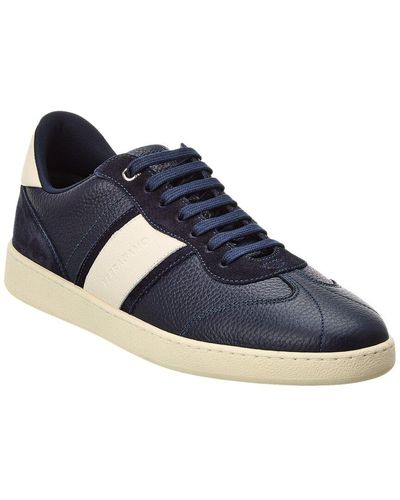 Ferragamo Leather Sneaker - Blue
