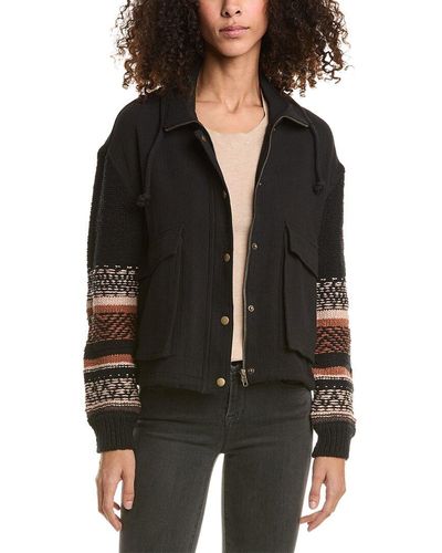 Saltwater Luxe Sweater Sleeve Jacket - Black
