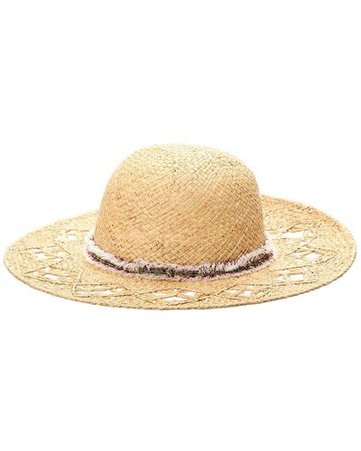 Surell Raffia Sun Hat - Natural