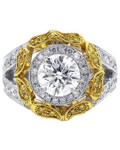 Diana M. Jewels Fine Jewellery 4.35 Ct. Tw. Diamond Half-Set Ring - White