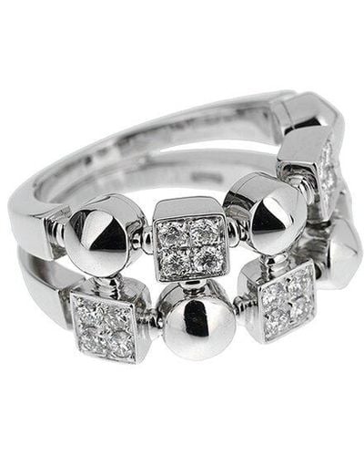 BVLGARI 18K 0.50 Ct. Tw. Diamond Lucea Ring (Authentic Pre-Owned) - White