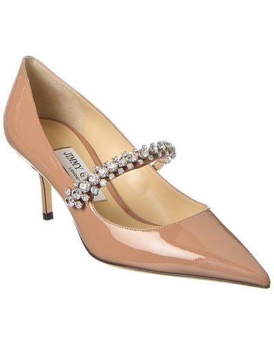 Jimmy Choo Bing 65 Patent Pump - Natural