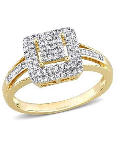 Square Diamond Rings