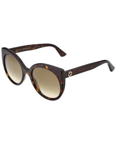 Gucci Cat-eye 55 Mm Sunglasses - Brown