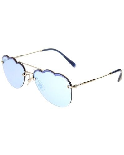 Miu Miu Mu 56us 58mm Sunglasses - Blue