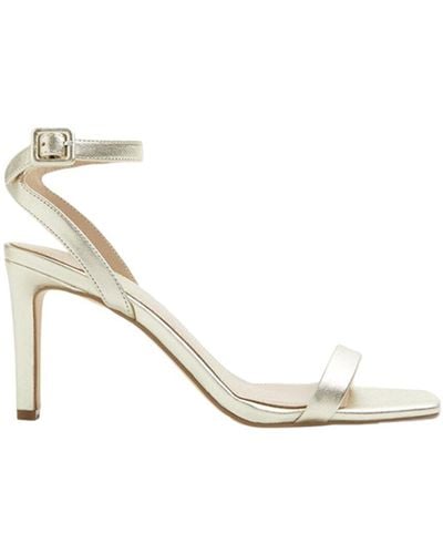 Boden Strappy Heeled Leather Sandal - White