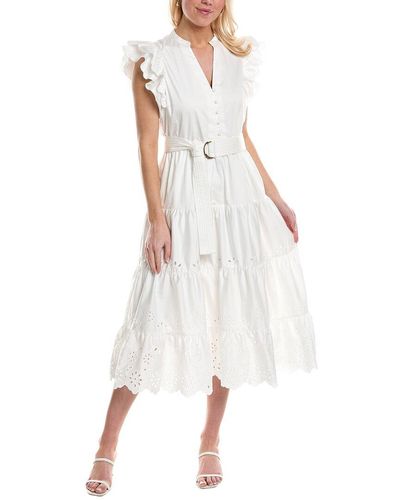 CROSBY BY MOLLIE BURCH Kemble Midi Dress - White