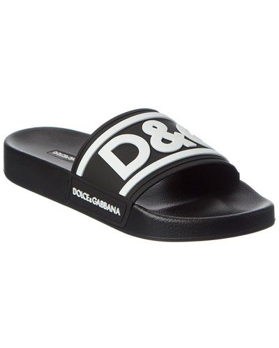 Dolce & Gabbana Logo Slide - Black