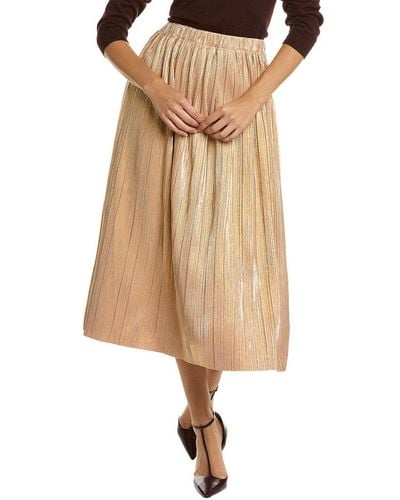 French Connection Sky Jersey A-line Skirt - Natural