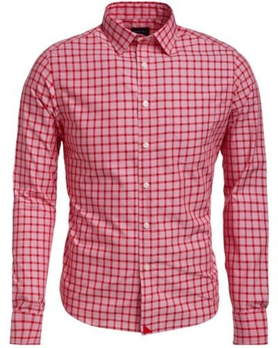 UNTUCKit Slim Fit Wrinkle-Free Marziano Shirt - Red