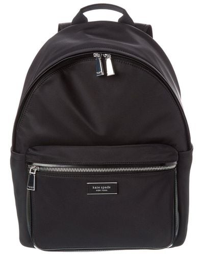 Kate Spade Sam Icon Medium Nylon & Leather Backpack - Black