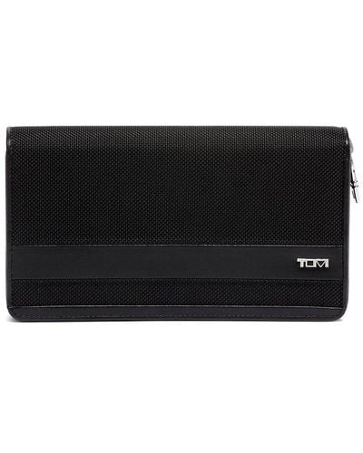 Tumi Alpha Slg Zip-around Travel Wallet - Black