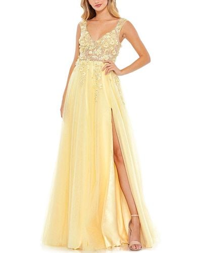 Mac Duggal A-line Gown - Yellow