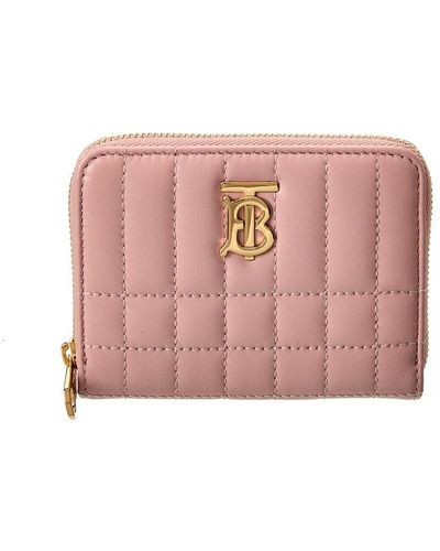 Burberry Lola Quilted Leather Coin Purse - Pink