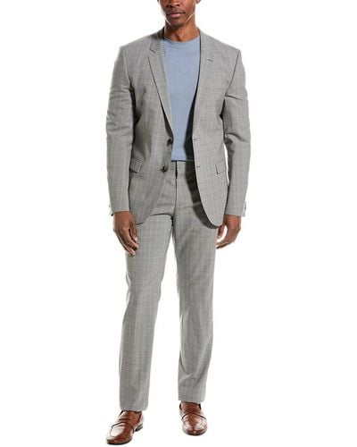 BOSS 2pc Wool-blend Suit - Grey