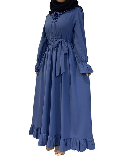 MONICA FASHION Plus Maxi Dress - Blue
