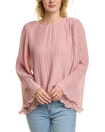 Fate Pleated Blouse - Pink