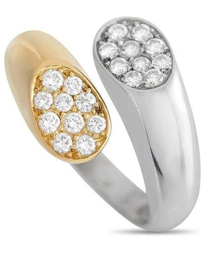 Chaumet 18K Two-Tone 0.30 Ct. Tw. Diamond Ring (Authentic Pre-Owned) - White