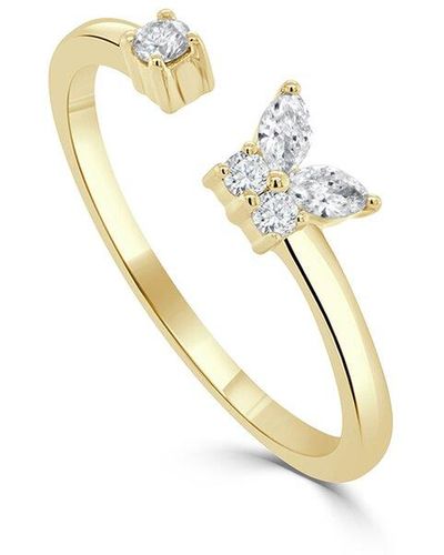 Sabrina Designs 14k 0.19 Ct. Tw. Diamond Butterfly Ring - White