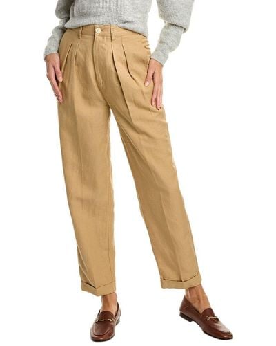 Alex Mill Double Pleated Pant - Natural