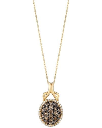 Le Vian Le Vian 14k Honey Gold 1.09 Ct. Tw. Diamond Necklace - Metallic