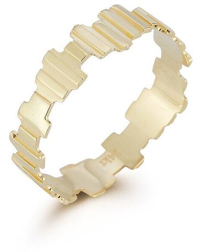 Ember Fine Jewelry 14k Ribbed Ring - Metallic