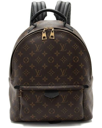 Louis Vuitton Monogram Canvas Palm Springs Mm Backpack (Authentic Pre-Owned) - Black