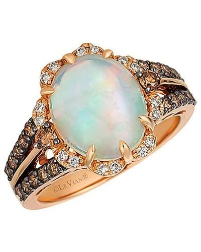 Le Vian 14k Rose Gold 2.82 Ct. Tw. Diamond & Opal Ring - White