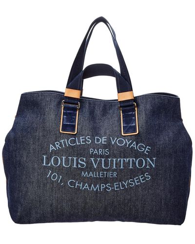 Louis Vuitton Denim Articles de Voyage Cabas GM - Brown Totes