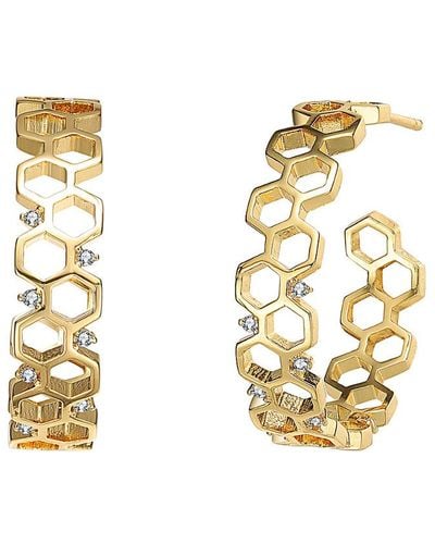 Genevive Jewelry Cz Earrings - Metallic