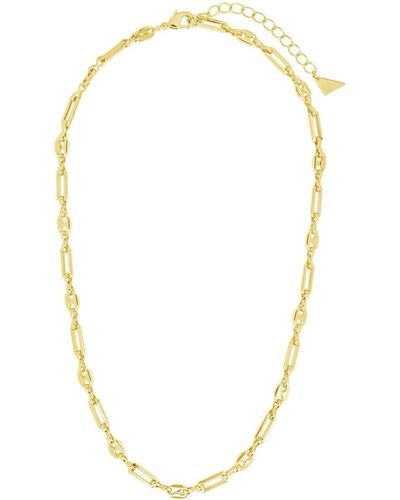 Sterling Forever 14k Plated Fiora Chain Necklace - Metallic