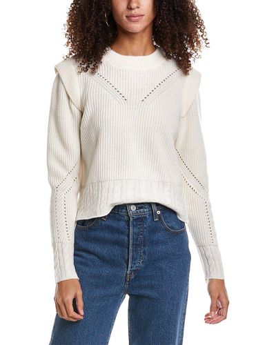 Design History Structured Cashmere Sweater - White