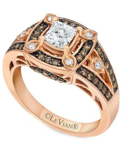Le Vian Le Vian Bridal 14k Rose Gold 1.11 Ct. Tw. Diamond Ring - Metallic