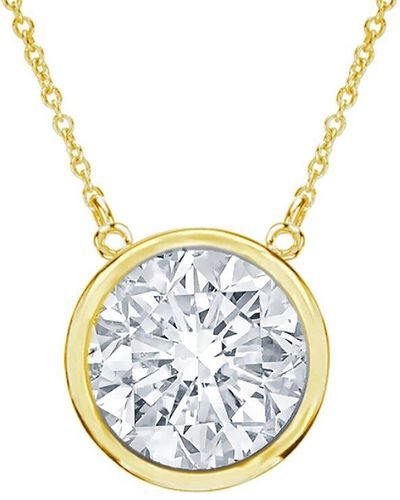 Diana M. Jewels Fine Jewelry 14k 0.25 Ct. Tw. Diamond Necklace - Blue