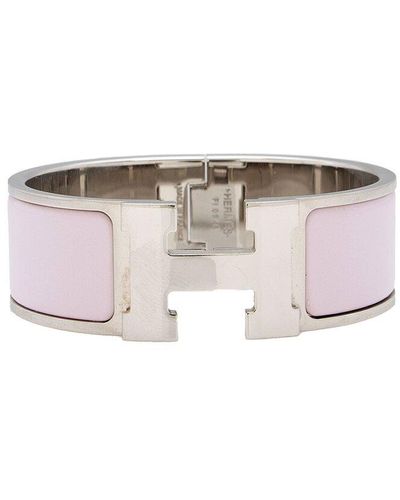Hermès Palladium Clic Clac H Wide Bracelet (Authentic Pre-Owned) - Multicolour