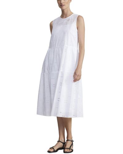 Lafayette 148 New York Blair Linen Dress - White