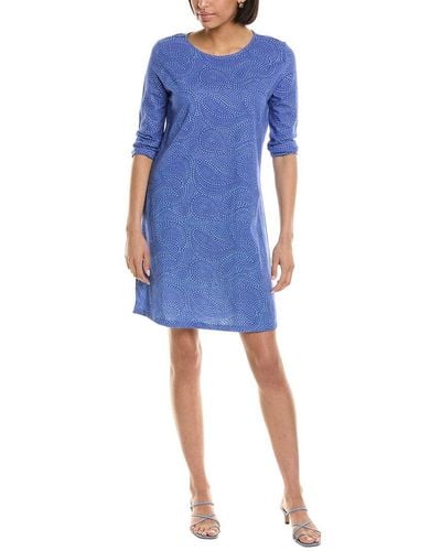 HIHO 3/4-sleeve Dress - Blue